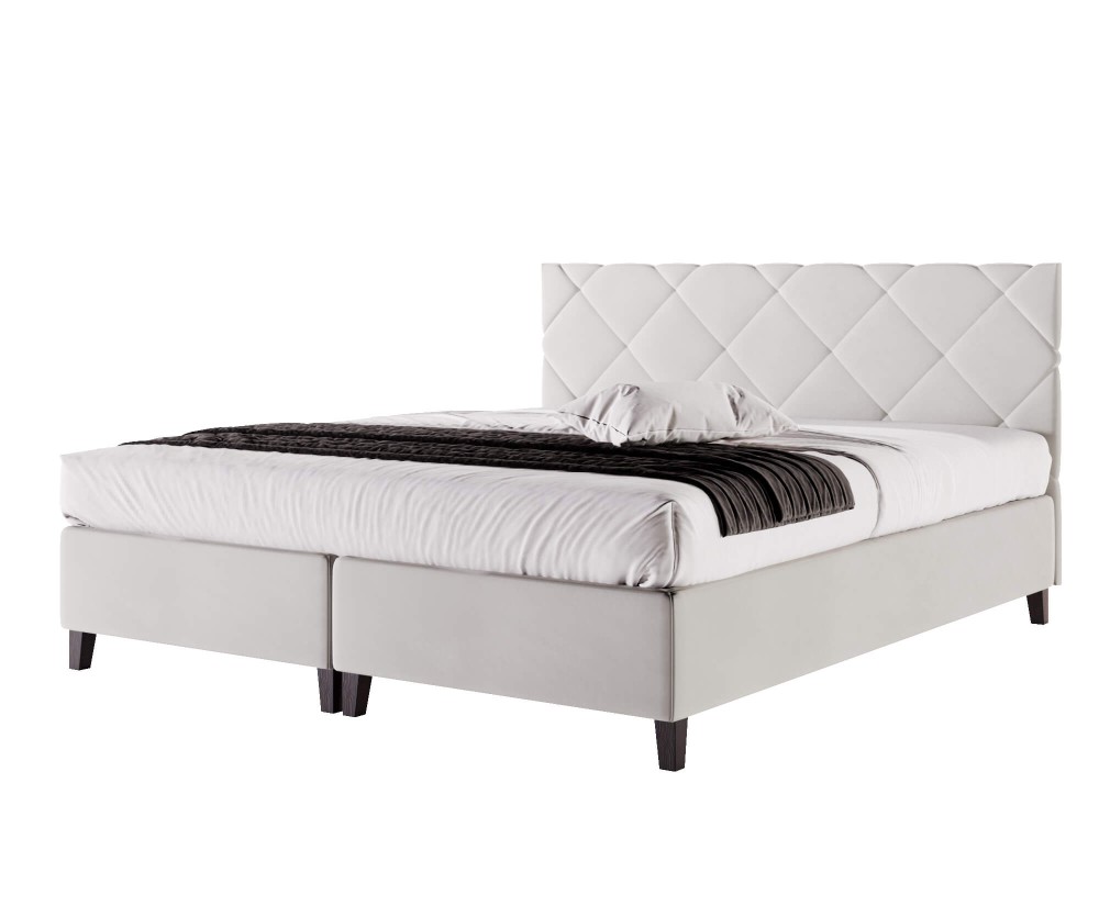 Doppelbett 160x200 cm, Hotelbett, Kopfteil mit Rauten-Steppung, BRISTOL 5H Doppelbett 160x200 cm, Hotelbett, Kopfteil mit Rauten-Steppung, BRISTOL 5H