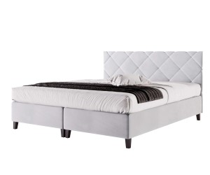 Hotelbett 180x200 cm, Doppelbett, Kopfteil mit Rauten-Steppung, BRISTOL 5H