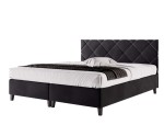 Hotelbett 180x200 cm, Doppelbett, Kopfteil mit Rauten-Steppung, BRISTOL 5H