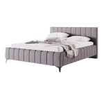Doppelbett 160x200 cm für Schlafzimmer mit Kopfteil, Stauraum, Lattenrost mit Metallrahmen, Polsterbett IMPERIA S15