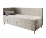 Polsterbett 80x200 cm mit Bettkasten, BONELL-Matratze, Holzfüße, Jugendbett CARMEN 2M Polsterbett 80x200 cm mit Bettkasten, BONELL-Matratze, Holzfüße, Jugendbett CARMEN 2M
