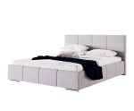 Modernes Polsterbett 180x200 cm für Schlafzimmer, Ehebett mit Bettkasten, Lattenrost mit Metallrahmen, IMPERIA S03