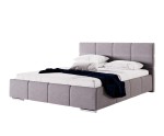 Modernes Polsterbett 180x200 cm für Schlafzimmer, Ehebett mit Bettkasten, Lattenrost mit Metallrahmen, IMPERIA S03