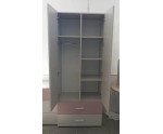 Zweitüriger Kleiderschrank für Jugendzimmer, Schrank mit Schubladen, Kaschmir, MAJA 7 Zweitüriger Kleiderschrank für Jugendzimmer, Schrank mit Schubladen, Kaschmir, MAJA 7