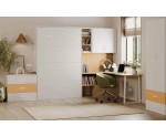 Zweitüriger Kleiderschrank für Jugendzimmer, Schrank mit Schubladen, Kaschmir, MAJA 7 Zweitüriger Kleiderschrank für Jugendzimmer, Schrank mit Schubladen, Kaschmir, MAJA 7