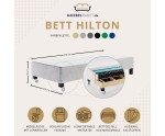 Hotelbett 100x200 cm auf Rädern, Gästebett, integrierte BONELL-Matratze, HILTON 1