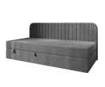 Einzelbett 120x200 cm mit Bettkasten, Seitenblende abgerundet, MACIUS 2M Einzelbett 120x200 cm mit Bettkasten, Seitenblende abgerundet, MACIUS 2M