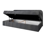 Polsterbett 100x200 cm für Jugendzimmer, mit Bettkasten, Seitenblende abgerundet, MACIUS 2M Polsterbett 100x200 cm für Jugendzimmer, mit Bettkasten, Seitenblende abgerundet, MACIUS 2M