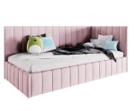 Polsterbett 100x200 cm, Jugendbett, Singlebett mit Bettkasten, ohne Matratze, DENIS SM 02 Polsterbett 100x200 cm, Jugendbett, Singlebett mit Bettkasten, ohne Matratze, DENIS SM 02