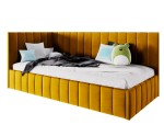 Polsterbett 100x200 cm, Jugendbett, Singlebett mit Bettkasten, ohne Matratze, DENIS SM 02 Polsterbett 100x200 cm, Jugendbett, Singlebett mit Bettkasten, ohne Matratze, DENIS SM 02