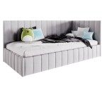Polsterbett 100x200 cm, Jugendbett, Singlebett mit Bettkasten, ohne Matratze, DENIS SM 02 Polsterbett 100x200 cm, Jugendbett, Singlebett mit Bettkasten, ohne Matratze, DENIS SM 02