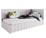 Polsterbett 100x200 cm, Jugendbett, Singlebett mit Bettkasten, ohne Matratze, DENIS SM 02 Polsterbett 100x200 cm, Jugendbett, Singlebett mit Bettkasten, ohne Matratze, DENIS SM 02