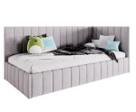Polsterbett 100x200 cm, Jugendbett, Singlebett mit Bettkasten, ohne Matratze, DENIS SM 02 Polsterbett 100x200 cm, Jugendbett, Singlebett mit Bettkasten, ohne Matratze, DENIS SM 02