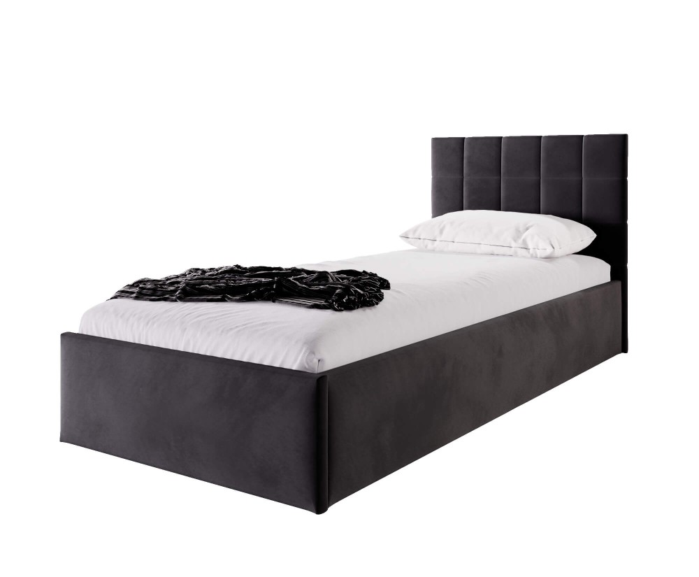 Jugendbett 100x200 cm für Dachschräge, Singlebett mit Bettkasten, Lattenrost mit Metallrahmen, DANIEL SM 02 Jugendbett 100x200 cm für Dachschräge, Singlebett mit Bettkasten, Lattenrost mit Metallrahmen, DANIEL SM 02