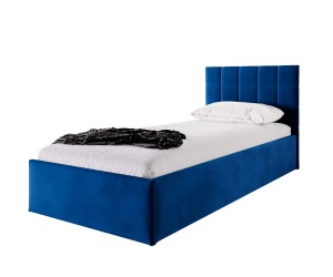DANIEL SM02 Jugendbett 100x200 cm, Singlebett mit Bettkasten, Lattenrost mit Metallrahmen