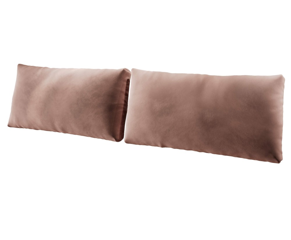Rückenkissen 100x50 cm für Betten, Sitzkissen fürs Einzelbett, Kissen - zweiteiliges Set