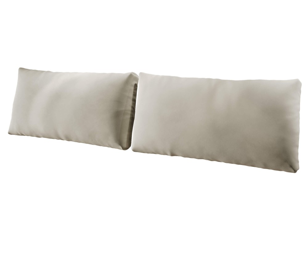 Rückenkissen 100x50 cm für Betten, Sitzkissen fürs Einzelbett, Kissen - zweiteiliges Set