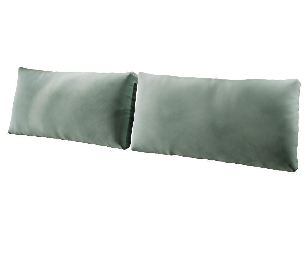 Rückenkissen 100x50 cm für Betten, Sitzkissen fürs Einzelbett, Kissen - zweiteiliges Set