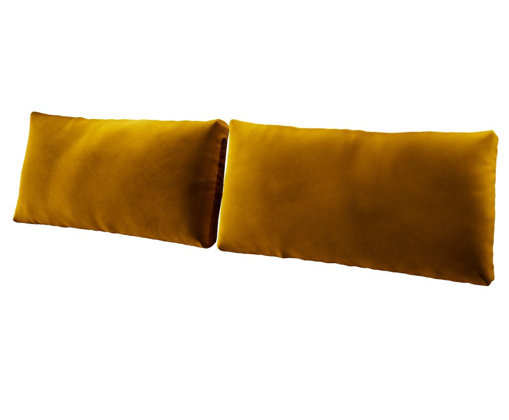 Rückenkissen 100x50 cm für Betten, Sitzkissen fürs Einzelbett, Kissen - zweiteiliges Set