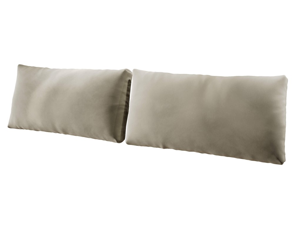 Rückenkissen 100x50 cm für Betten, Sitzkissen fürs Einzelbett, Kissen - zweiteiliges Set
