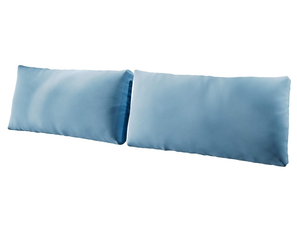 Rückenkissen 100x50 cm für Betten, Sitzkissen fürs Einzelbett, Kissen - zweiteiliges Set