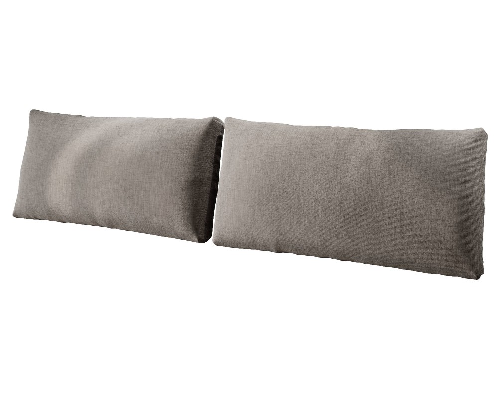 Rückenkissen 100x50 cm für Betten, Sitzkissen fürs Einzelbett, Kissen - zweiteiliges Set