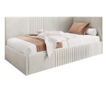 Einzelbett 90x200 cm, Jugendbett, Polsterbett mit Bettkasten, ohne Matratze, DYLAN SM 02