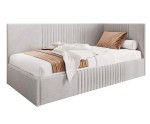 Einzelbett 90x200 cm, Jugendbett, Polsterbett mit Bettkasten, ohne Matratze, DYLAN SM 02
