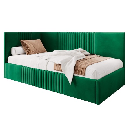 DYLAN SM 02 Einzelbett 90x200 cm, Jugendbett, Polsterbett mit Bettkasten, ohne Matratze