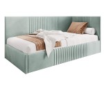 Singlebett 100x200 cm, Jugendbett, Polsterbett mit Bettkasten, ohne Matratze, DYLAN SM 02