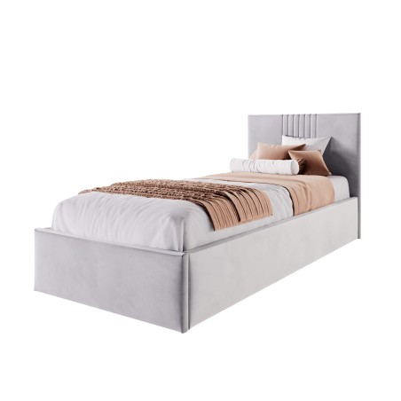 Jugendbett 80x200 cm, Einzelbett, Lattenrost mit Holzrahmen, OHNE Bettkasten, BORYS SL01