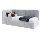 Polsterbett 90x200 cm mit RAUSFALLSCHUTZ, Bettkasten und Lattenrost, für Kinderzimmer, MARIO SM 02B Polsterbett 90x200 cm mit RAUSFALLSCHUTZ, Bettkasten und Lattenrost, für Kinderzimmer, MARIO SM 02B