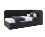 Polsterbett 90x200 cm mit RAUSFALLSCHUTZ, Bettkasten und Lattenrost, für Kinderzimmer, MARIO SM 02B Polsterbett 90x200 cm mit RAUSFALLSCHUTZ, Bettkasten und Lattenrost, für Kinderzimmer, MARIO SM 02B