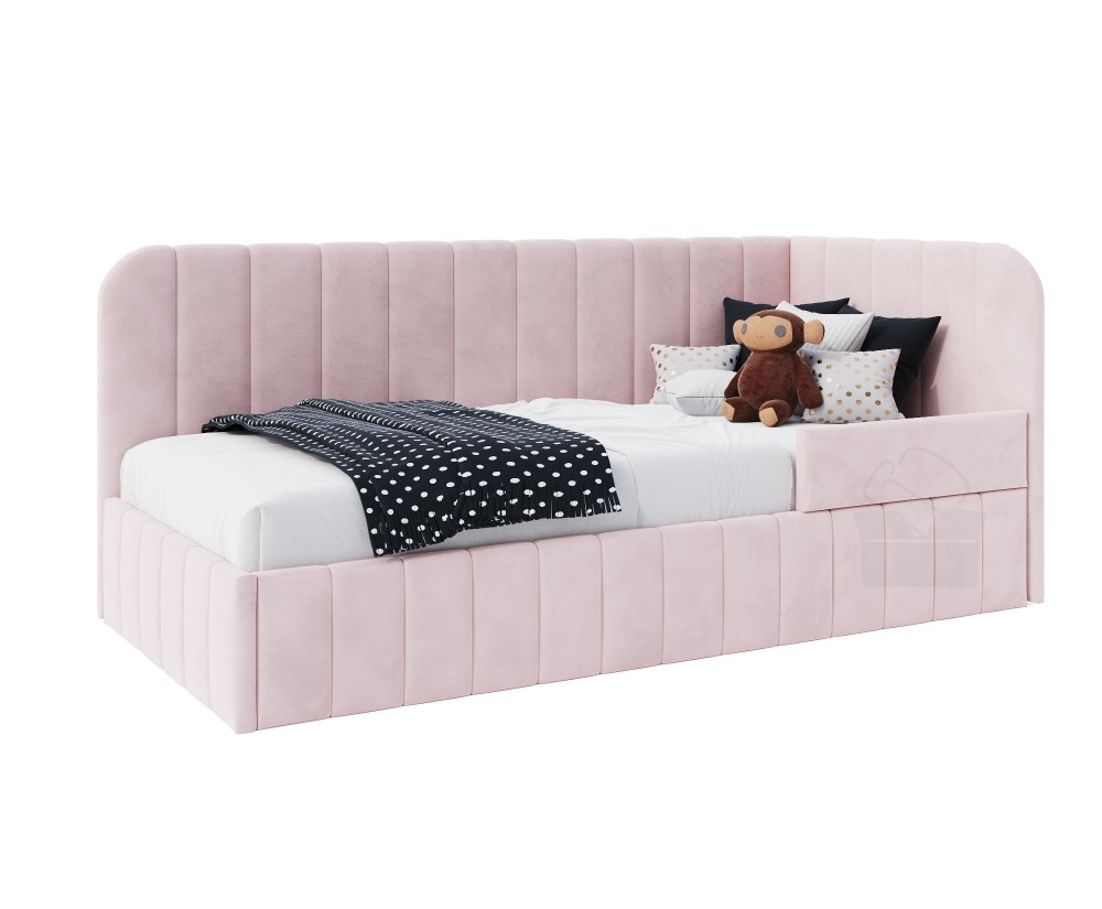 Polsterbett 90x200 cm mit RAUSFALLSCHUTZ, Bettkasten und Lattenrost, für Kinderzimmer, MARIO SM 02B Polsterbett 90x200 cm mit RAUSFALLSCHUTZ, Bettkasten und Lattenrost, für Kinderzimmer, MARIO SM 02B