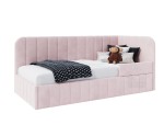 Polsterbett 90x200 cm mit RAUSFALLSCHUTZ, Bettkasten und Lattenrost, für Kinderzimmer, MARIO SM 02B Polsterbett 90x200 cm mit RAUSFALLSCHUTZ, Bettkasten und Lattenrost, für Kinderzimmer, MARIO SM 02B