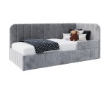 Polsterbett 90x200 cm mit RAUSFALLSCHUTZ, Bettkasten und Lattenrost, für Kinderzimmer, MARIO SM 02B Polsterbett 90x200 cm mit RAUSFALLSCHUTZ, Bettkasten und Lattenrost, für Kinderzimmer, MARIO SM 02B