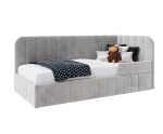Polsterbett 90x200 cm mit RAUSFALLSCHUTZ, Bettkasten und Lattenrost, für Kinderzimmer, MARIO SM 02B Polsterbett 90x200 cm mit RAUSFALLSCHUTZ, Bettkasten und Lattenrost, für Kinderzimmer, MARIO SM 02B