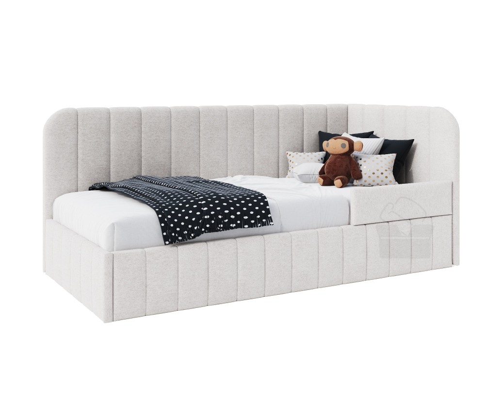 Polsterbett 90x200 cm mit RAUSFALLSCHUTZ, Bettkasten und Lattenrost, für Kinderzimmer, MARIO SM 02B Polsterbett 90x200 cm mit RAUSFALLSCHUTZ, Bettkasten und Lattenrost, für Kinderzimmer, MARIO SM 02B