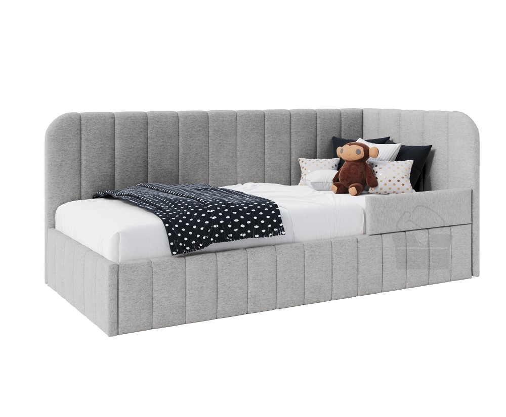 Polsterbett 90x200 cm mit RAUSFALLSCHUTZ, Bettkasten und Lattenrost, für Kinderzimmer, MARIO SM 02B Polsterbett 90x200 cm mit RAUSFALLSCHUTZ, Bettkasten und Lattenrost, für Kinderzimmer, MARIO SM 02B