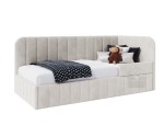 Kinderbett 100x200 cm mit RAUSFALLSCHUTZ, Polsterbett, Bettkasten und Lattenrost, MARIO SM 02B Kinderbett 100x200 cm mit RAUSFALLSCHUTZ, Polsterbett, Bettkasten und Lattenrost, MARIO SM 02B