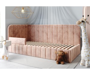 MARIO SM 02 mit RAUSFALLSCHUTZ, Einzelbett 120x200 cm, Kinderbett, Bettkasten und Lattenrost