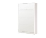 FOLDO Schrankbett 120x200 cm, Wandbett vertikal klappbar, Wandklappbett  weiß