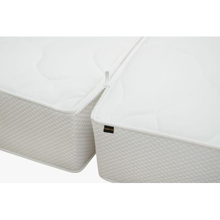 MATRESS DUO PO1 Zweiteiliger Matratzenbezug 200x200 cm, 2in1 mit Reißverschluss, Matratzenschutz, versteppt