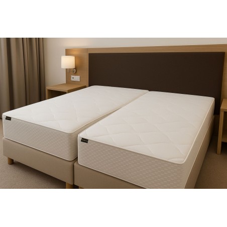 MATRESS DUO PO1 Zweiteiliger Matratzenbezug 200x200 cm, 2in1 mit Reißverschluss, Matratzenschutz, versteppt