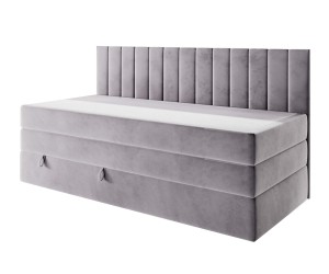 INTARO A12-2 Kontinentalbett 80x200 cm, Einzelbett mit Bettkasten ideal für Jugendzimmer