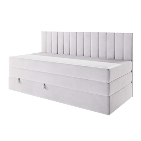 Boxspringbett 90x200 cm mit Stauraum ideal für kleine Schlafzimmer, Kontinentalbett INTARO A12-2