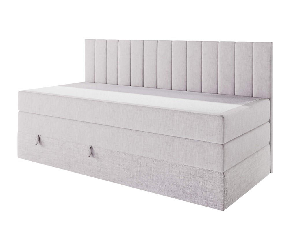 Boxspringbett 90x200 cm mit Stauraum ideal für kleine Schlafzimmer, Kontinentalbett INTARO A12-2 Boxspringbett 90x200 cm mit Stauraum ideal für kleine Schlafzimmer, Kontinentalbett INTARO A12-2