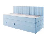 Kontinentalbett 100x200 cm mit Rückenlehne ideal für kleine Schlafzimmer, Einzelbett INTARO A12-2