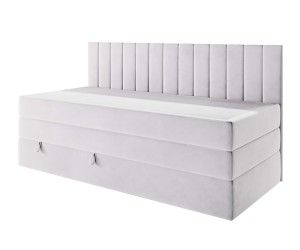 Boxspringbett 120x200 cm mit Stauraum, Rückenlehne mit dekorativen Nähten, Schlafzimmerbett INTARO A12-2