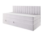 INTARO A12-2 Boxspringbett 120x200 cm, Einzelbett mit Bettkasten, Seitenblende mit dekorativen Nähten